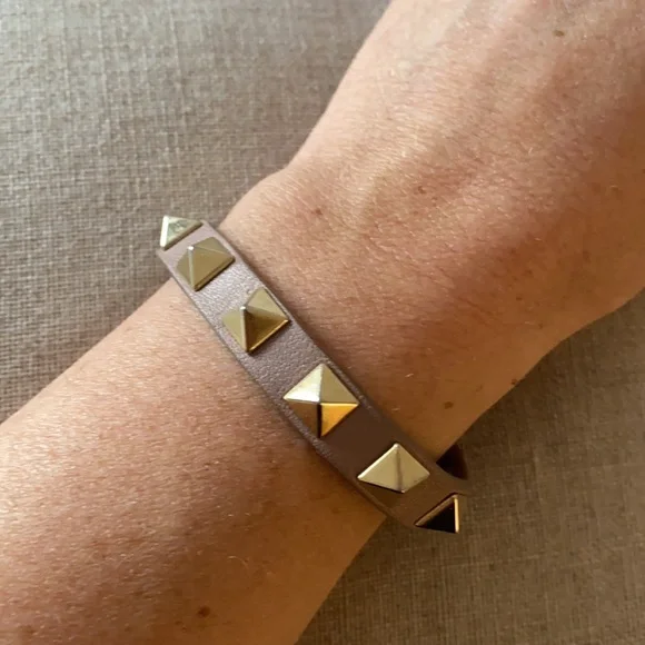 Valentino Studded Leather Bracelet